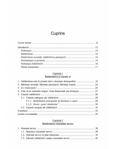 Psihologia îmbătrînirii Psihologia îmbătrînirii