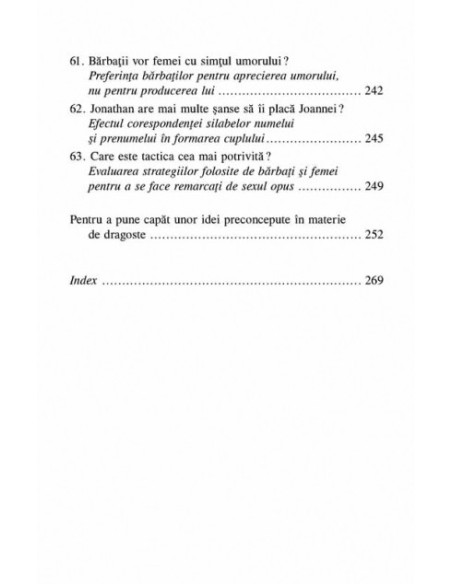 Psihologia seducţiei. 100 de experimente pentru înţelegerea comportamentului în dragoste