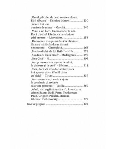 Vieţaşii de pe Rahova. Din mărturiile...