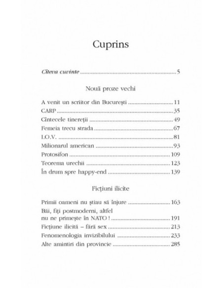 Nouă proze vechi. Ficţiuni ilicite
