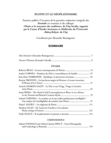 Chora. Revistă de studii antice şi medievale: filosofie, teologie, ştiinţe. Nr. 5/2007