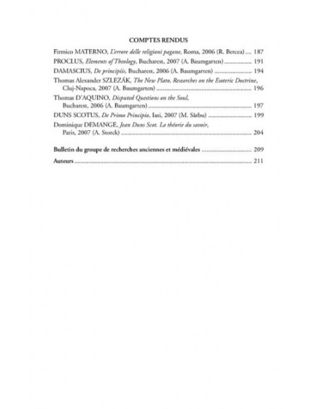 Chora. Revistă de studii antice şi medievale: filosofie, teologie, ştiinţe. Nr. 5/2007