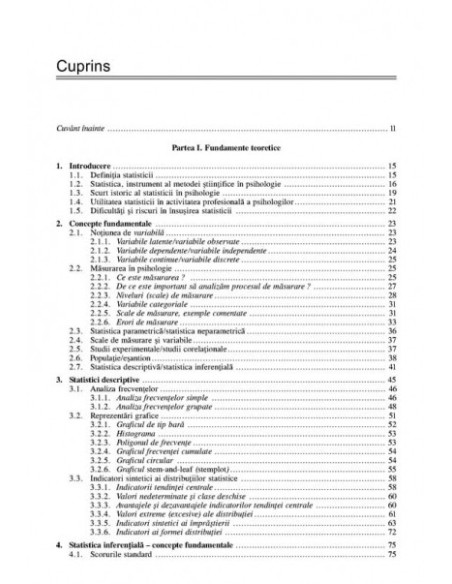 Statistică pentru psihologie. Teorie și aplicații SPSS (ediţia a II-a revăzută şi adăugită)