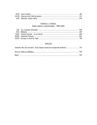 Epoca postbelică. O istorie a Europei...