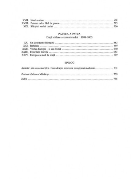 Epoca postbelică. O istorie a Europei de după 1945