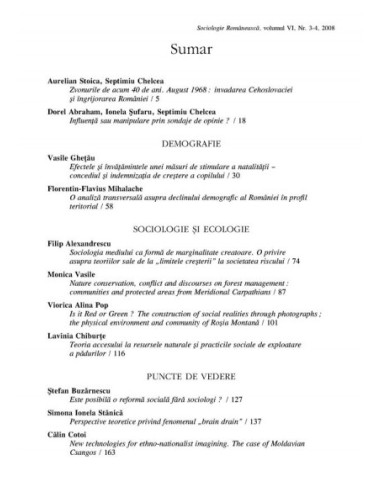 Sociologie Românească. Volumul VI....