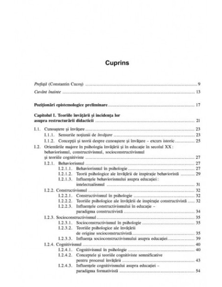 Didactica. Fundamente și dezvoltări cognitiviste