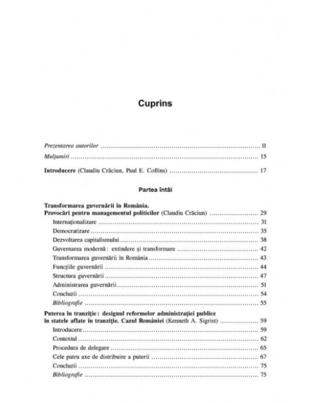 Managementul politicilor publice. Transformări și perspective