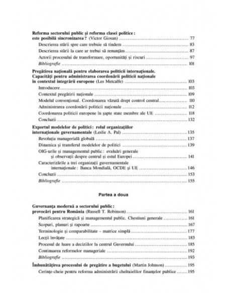 Managementul politicilor publice. Transformări și perspective