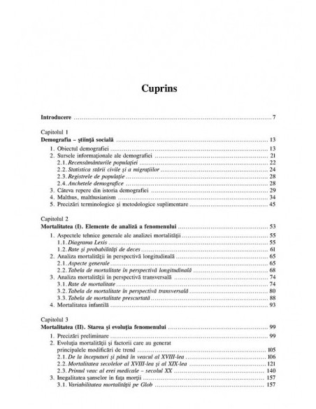 Demografie și sociologia populatiei. Structuri și procese demografice