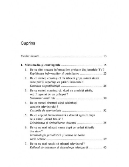 150 de experimente pentru a înţelege manipularea mediatică. Psihologia consumatorului de mass-media