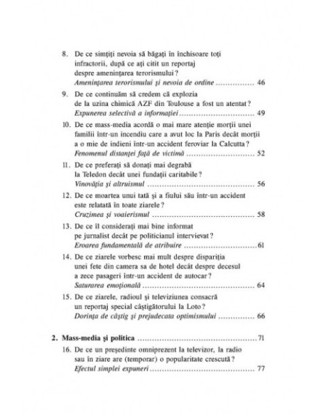 150 de experimente pentru a înţelege manipularea mediatică. Psihologia consumatorului de mass-media