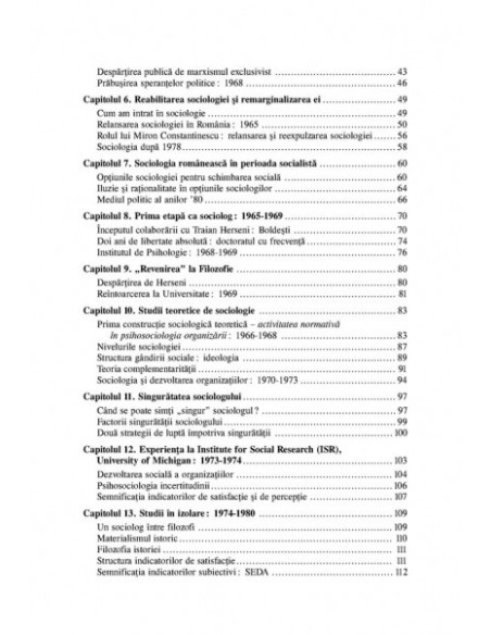 O istorie subiectivă în sociologia românească din 1944 până în prezent