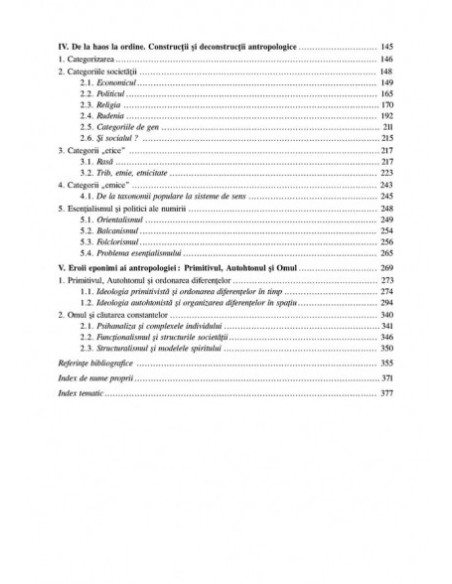 Antropologie. Cinci introduceri