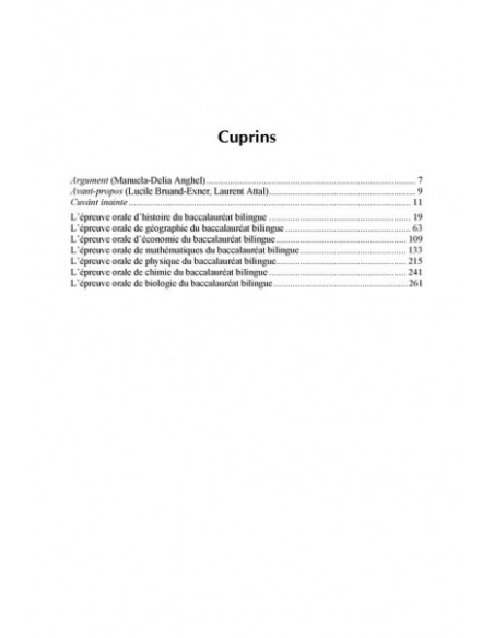 Ghid pentru bacalaureatul bilingv francofon