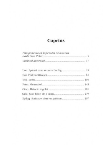 Șase feluri de a muri