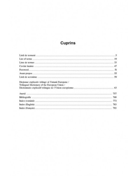 Dicţionar explicativ trilingv al Uniunii Europene. Trilingual Dictionary of the European Union.
