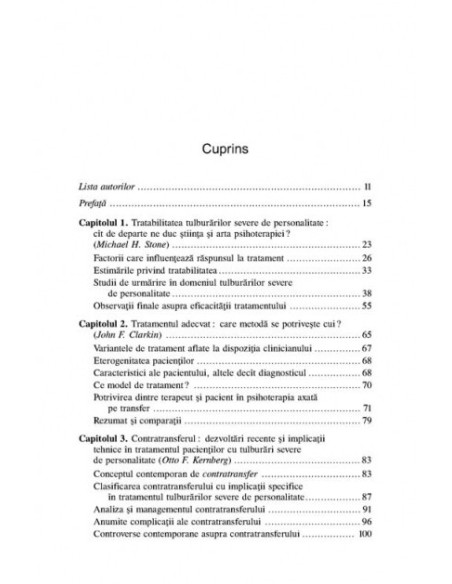 Tulburările severe de personalitate. Probleme curente în practica clinică
