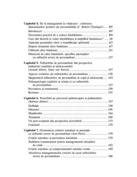 Tulburările severe de personalitate. Probleme curente în practica clinică
