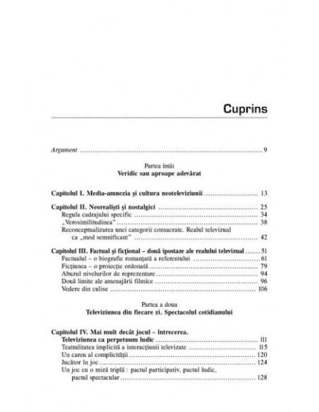 Veridic. Virtual. Ludic. Efectul de real al televiziunii
