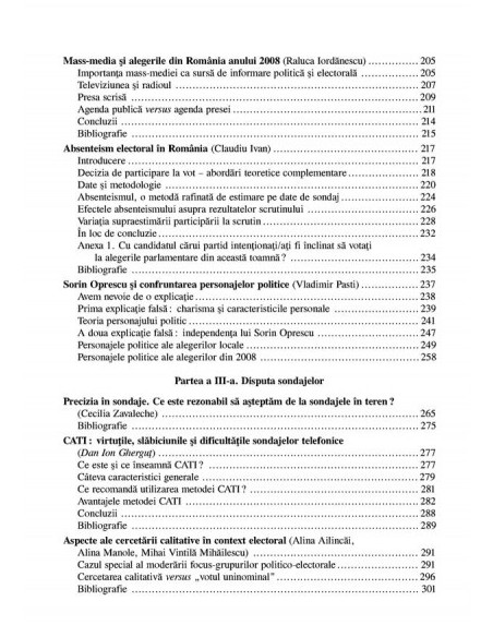 Alegeri 2008. Volumul I: Campanii, lideri și sondaje