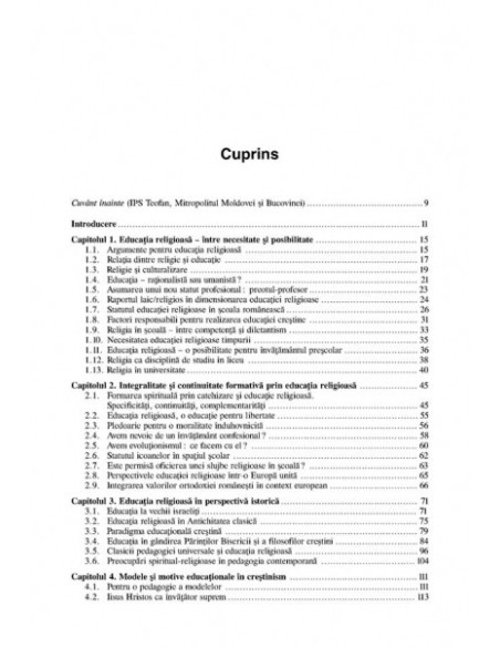 Educația religioasă. Repere teoretice și metodice