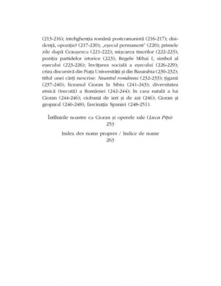 Le Neant roumain. Un entretien/Neantul românesc. O convorbire