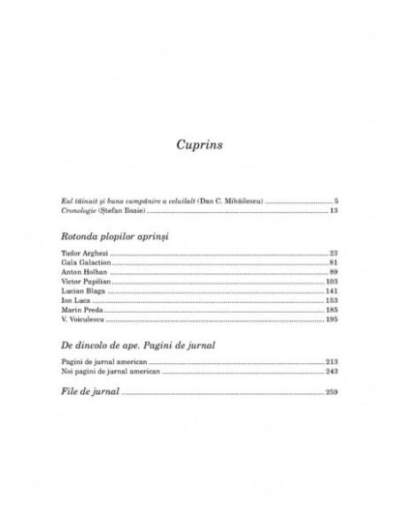 Rotonda plopilor aprinși. De dincolo de ape