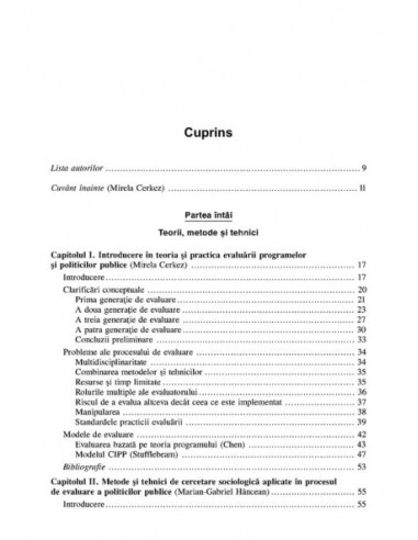 Evaluarea programelor şi politicilor...