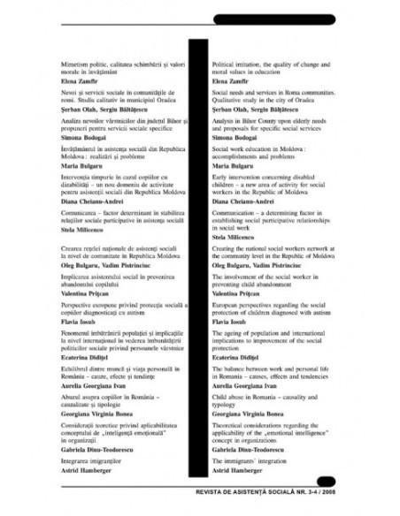 Revista de Asistență Socială. Nr. 3-4/2008