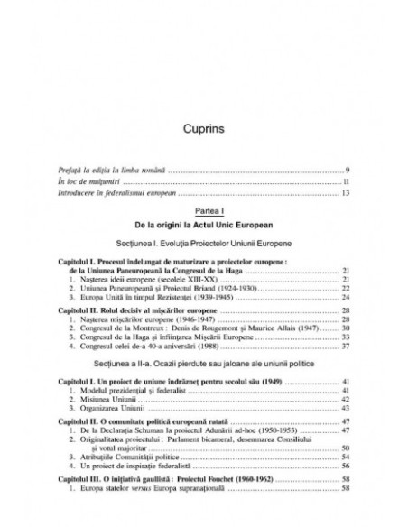 Viitorul federalist al Europei. Comunitatea Europeană de la origini până la Tratatul de la Lisabona