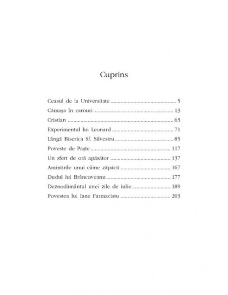 Cămaşa în carouri şi alte 10 întîmplări din Bucureşti