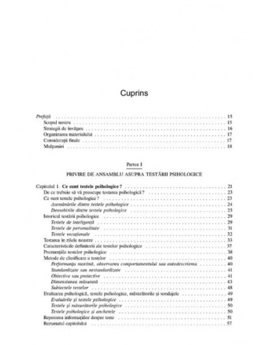 Fundamentele Testării Psihologice. O Abordare Practică