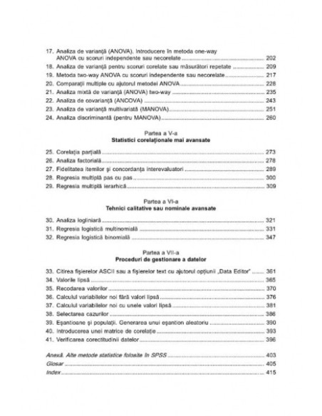 Introducere în SPSS pentru psihologie. Versiunea 16 și versiunile anterioare (ediţia a II-a)