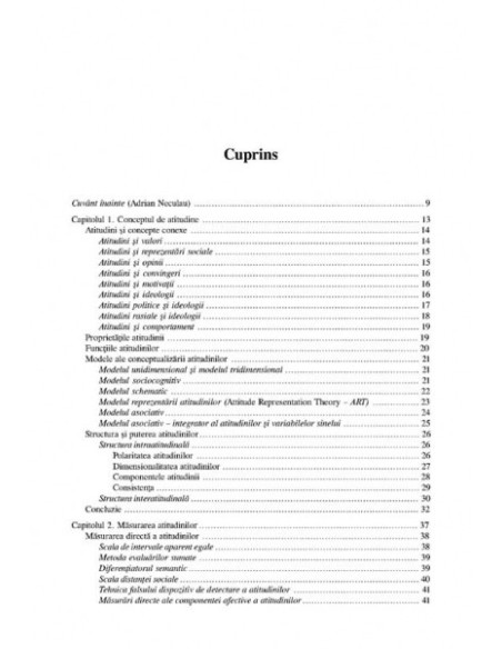 Atitudinile sociale și schimbarea lor