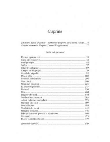 Opere I: Mări sub pustiuri