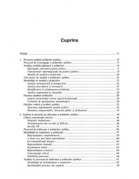 Analiza politicilor publice. O introducere