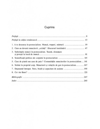 România postsocialistă. Munca, trupul... România postsocialistă. Munca, trupul...