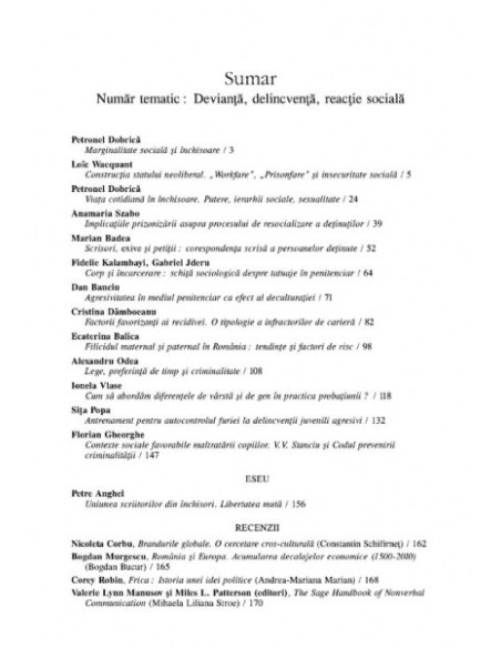 Sociologie Românească. Volumul VIII, Nr. 3/ 2010