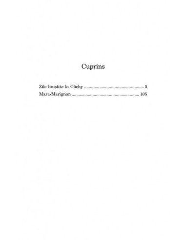 Zile liniştite la Clichy