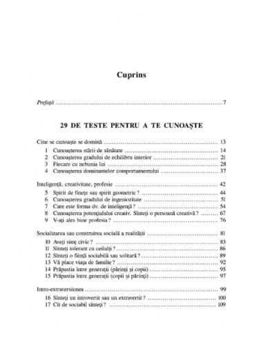 29 de teste pentru a te cunoaşte.