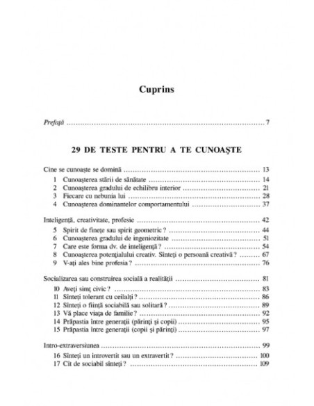 29 de teste pentru a te cunoaşte.