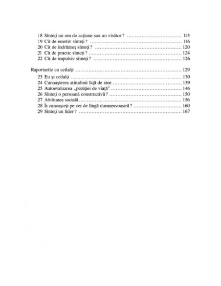 29 de teste pentru a te cunoaşte.