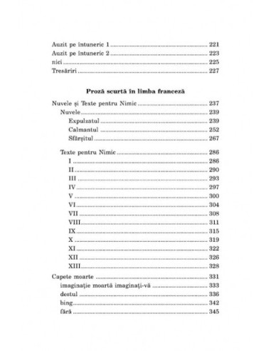 Opere I. Integrala prozei scurte Opere I. Integrala prozei scurte