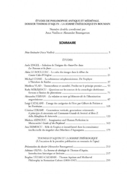 Chora. Revistă de studii antice şi medievale: filosofie, teologie, ştiinţe. Nr. 7-8/2009-2010