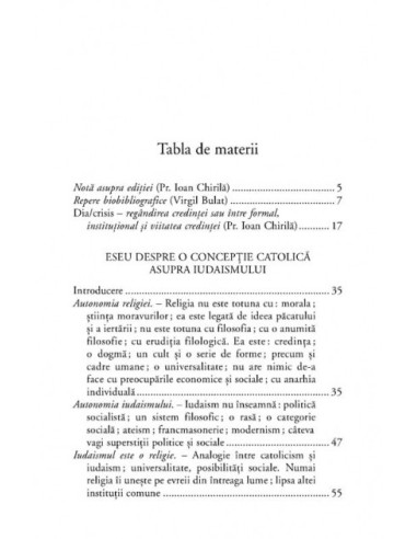 Eseu despre o concepție catolică...