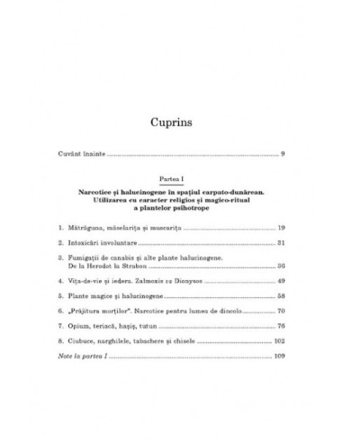 Narcotice în cultura română Narcotice în cultura română