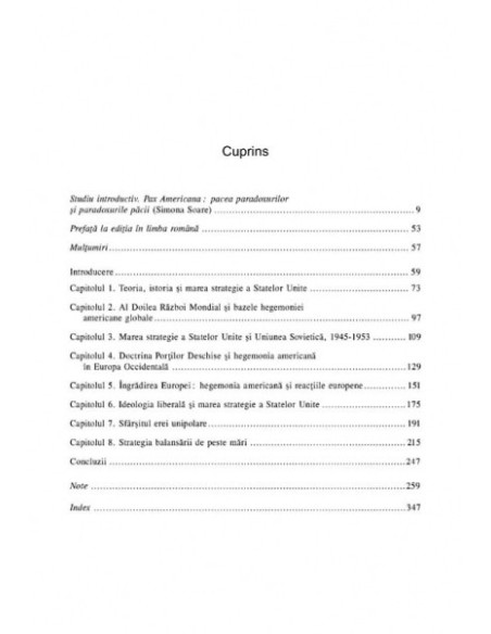 Pacea iluziilor. Marea strategie americană din 1940 pînă în prezent