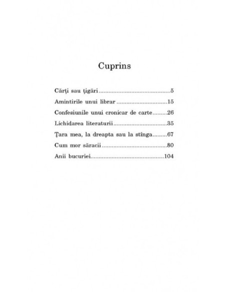 Cărţi sau ţigări