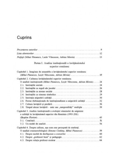 Calitatea învățămîntului superior din... Calitatea învățămîntului superior din...
